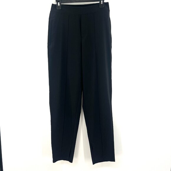 Athleta Pants - Athleta Black Lightweight Pleated Nylon Pants Women's Size Medium